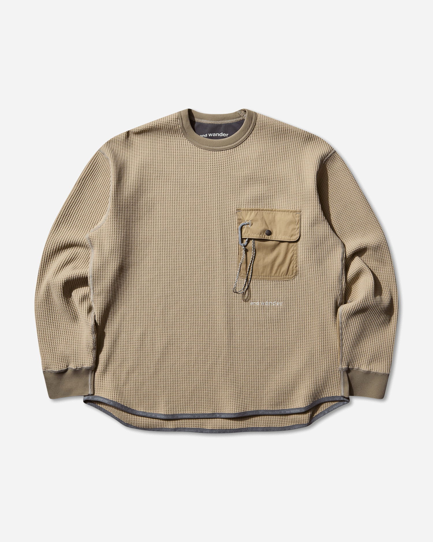 Košeľa and wander PE Waffle Longsleeve Top Béžová | 5745284084 040, 1