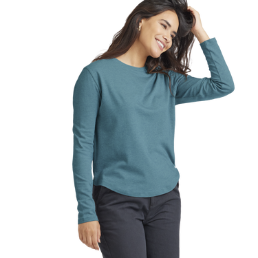 Tričko Allbirds Merino Long Sleeve Modrá | A11197W, 1