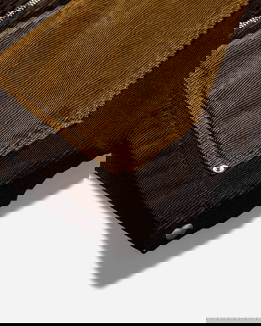Bunda Aries Washed Cord Carpenter Hooded Jacket Hnedá | AR7025004 Brown, 4