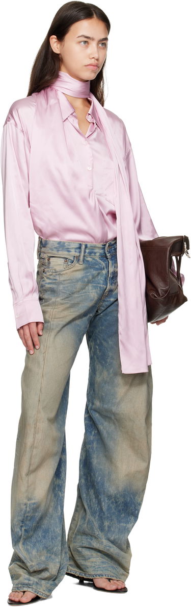 Košeľa Acne Studios Acne Studios Layered Satin Blouse Ružová | AC0772-, 3