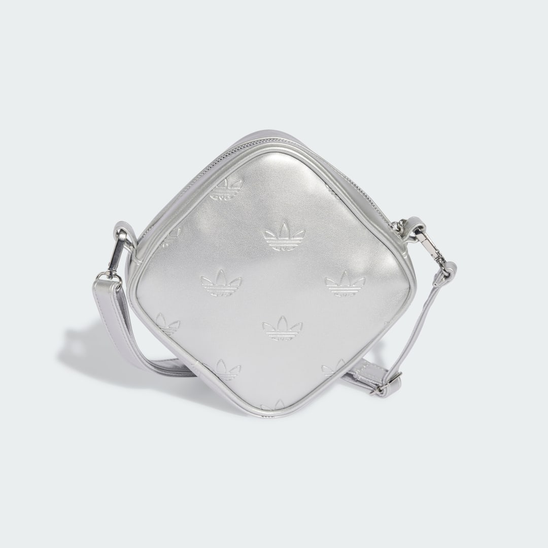 Taška cez rameno adidas Performance Adicolor Diamond-Shaped Crossbody Bag Metalická | JW0051, 0