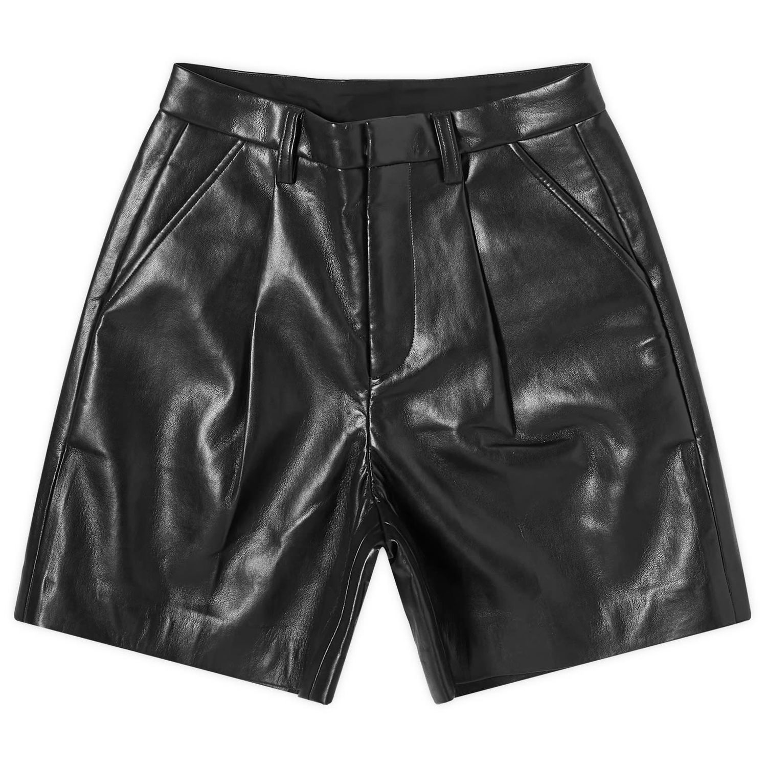 Šortky Anine Bing Carmen Black Leather Shorts Čierna | A-05-9162-000, 1