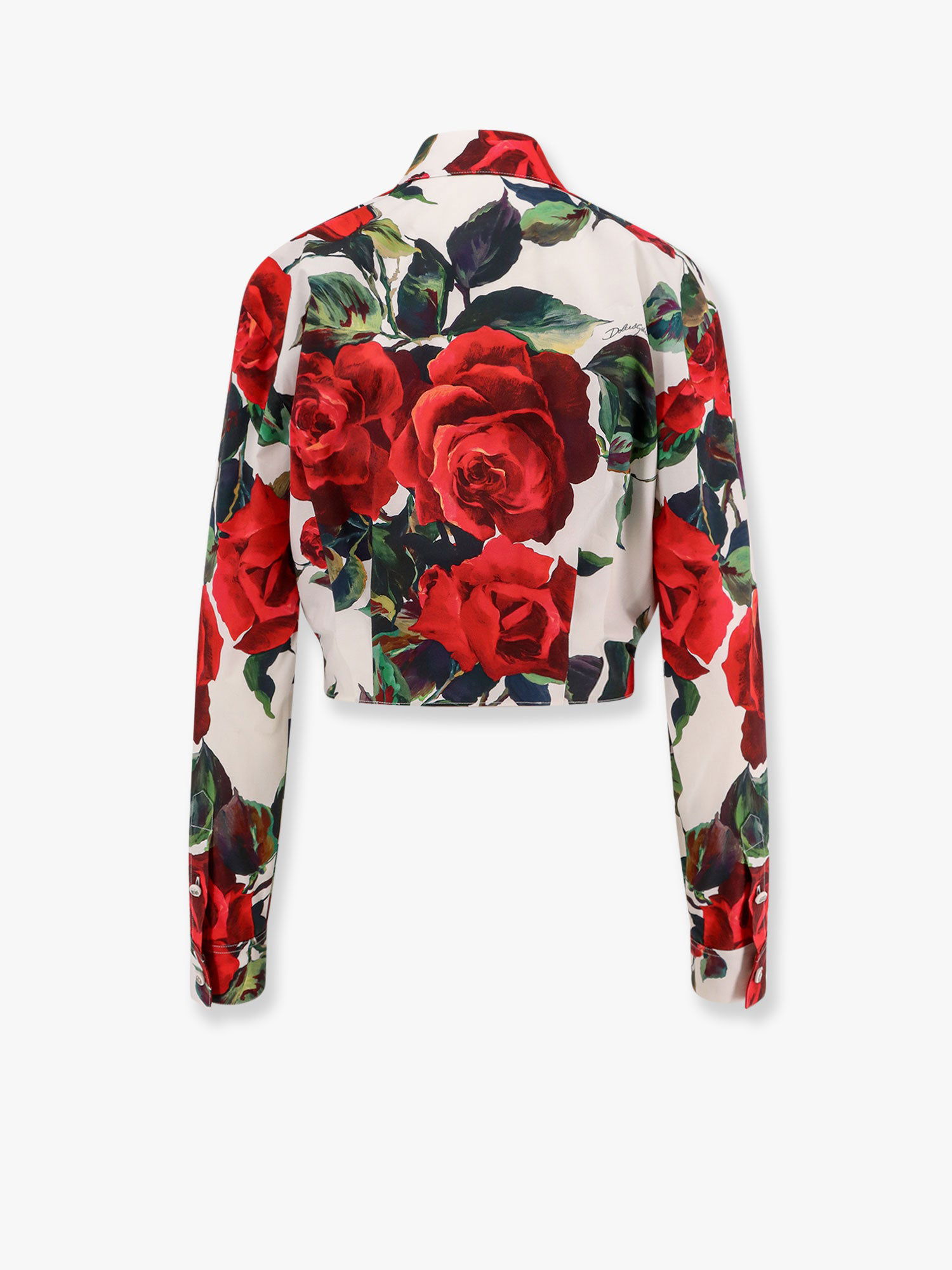 Košeľa Dolce & Gabbana Dolce & Gabbana Rose Print Tie-Front Cropped Shirt Rôznofarebný | F5S65THS5S2HA5KQ, 1