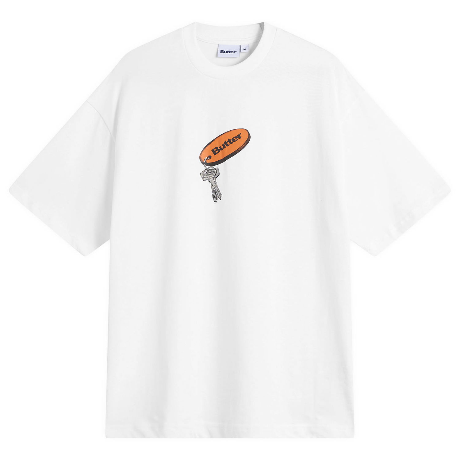Tričko Butter Goods Key Chain T-Shirt Biela | BG254104-WHT, 0