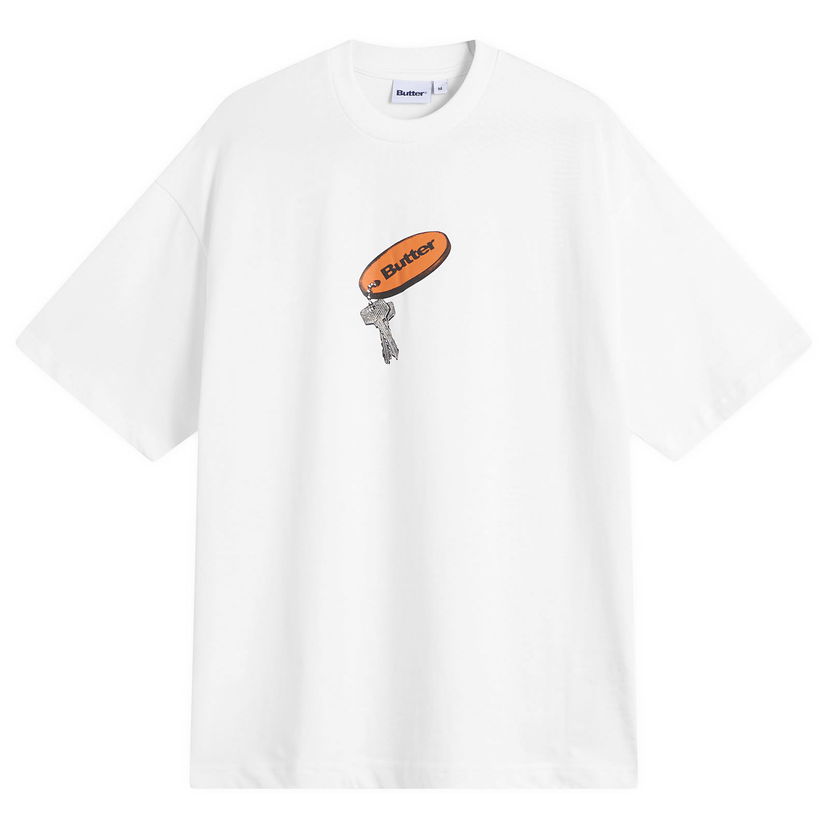 Tričko Butter Goods Key Chain T-Shirt Biela | BG254104-WHT