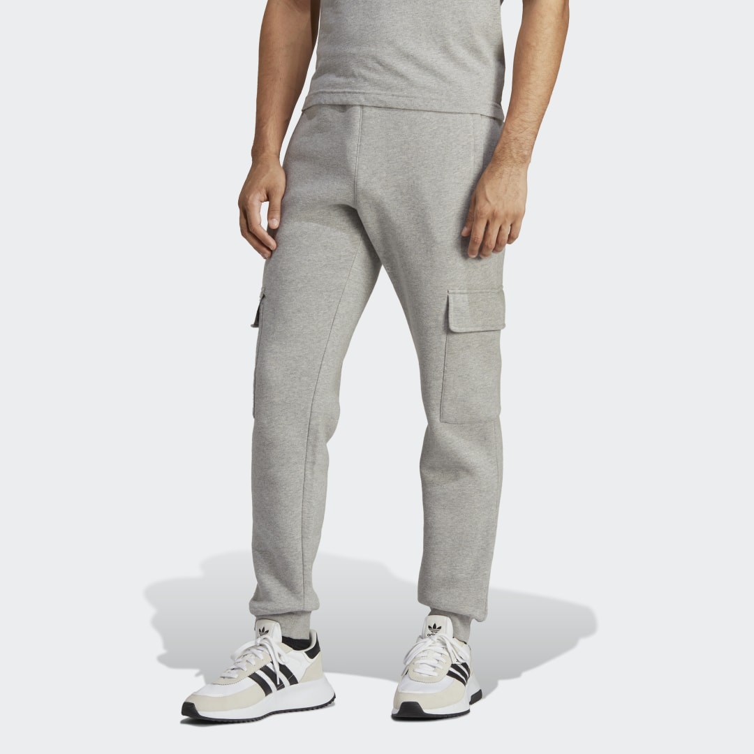 Nohavice a džínsy adidas Originals Trefoil Essentials Cargo Šedá | IA4782, 0