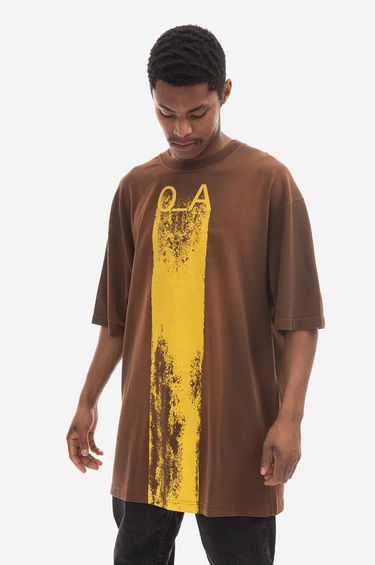 Tričko A-COLD-WALL* T-Shirt With Print Hnedá | ACWMTS093, 0