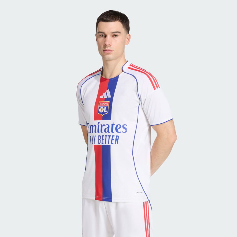 Dres adidas Performance Olympique Lyonnais 25/26 Home Jersey Biela | JD1396