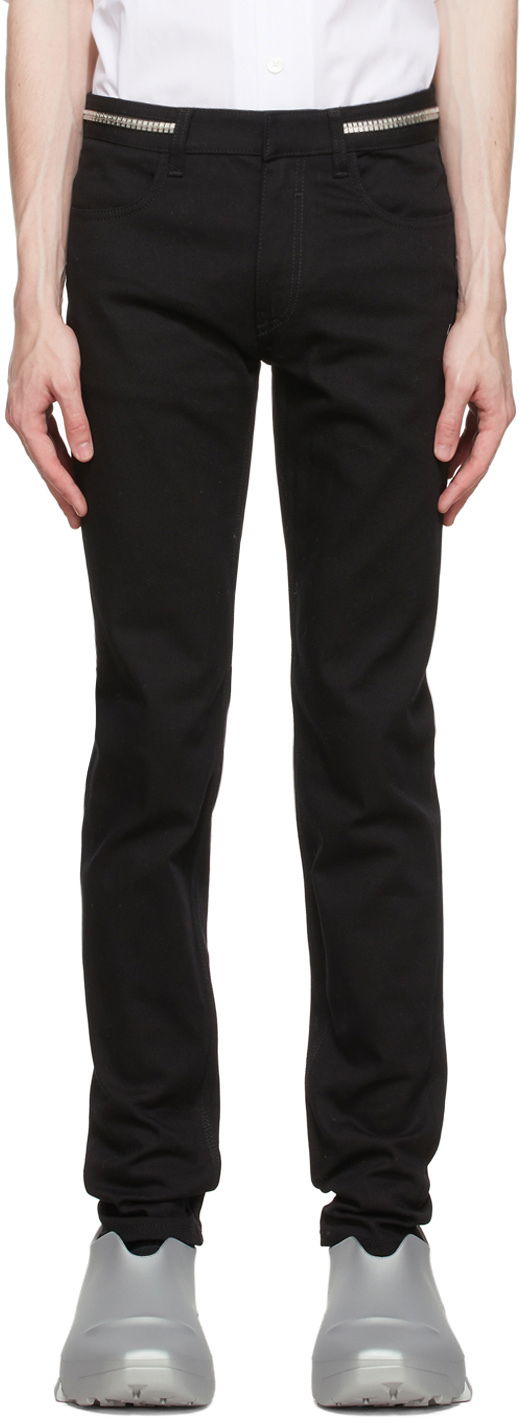 Džínsy Givenchy Designer Slim-Fit Jeans Čierna | BM510S50LS, 0