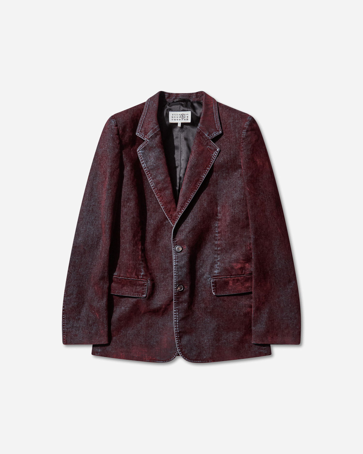 Bunda Maison Margiela Flocked Denim Suit Jacket Vínová | SH2BN0019 227, 1