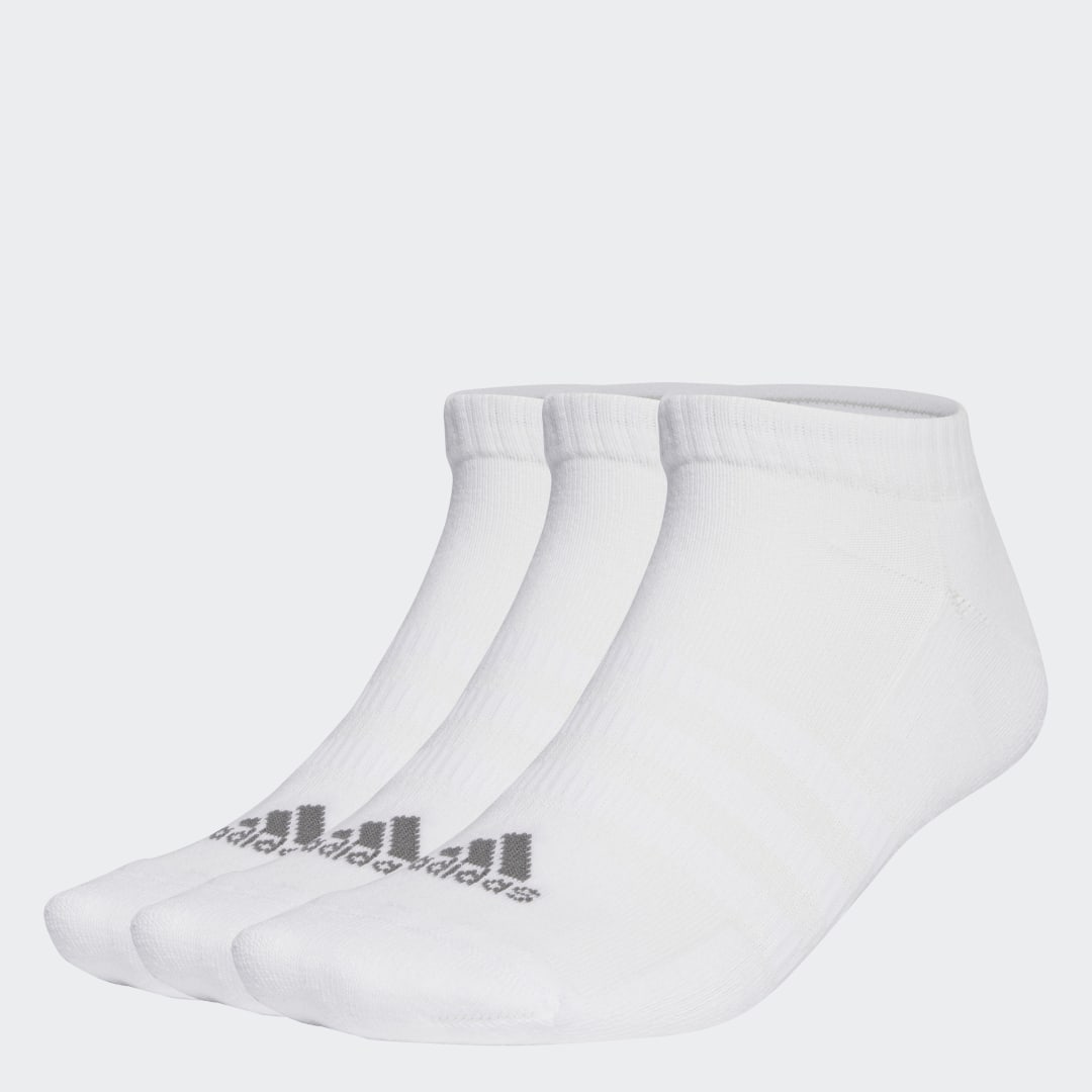 Ponožky adidas Originals Cushioned Low-Cut Socks 3-pack Biela | IA3943, 0