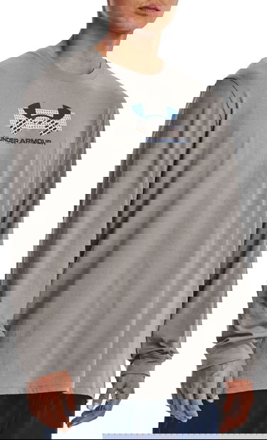 Tričko Under Armour Tee Grid Geometric Logo Šedá | 1375144-294, 0