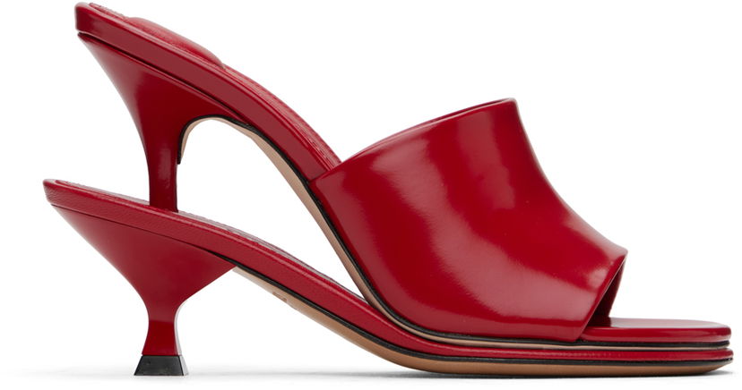 Doplnky Jacquemus Jacquemus La Casa 'Les doubles mules' Heeled Sandals Červená | 24H243FO160-4036