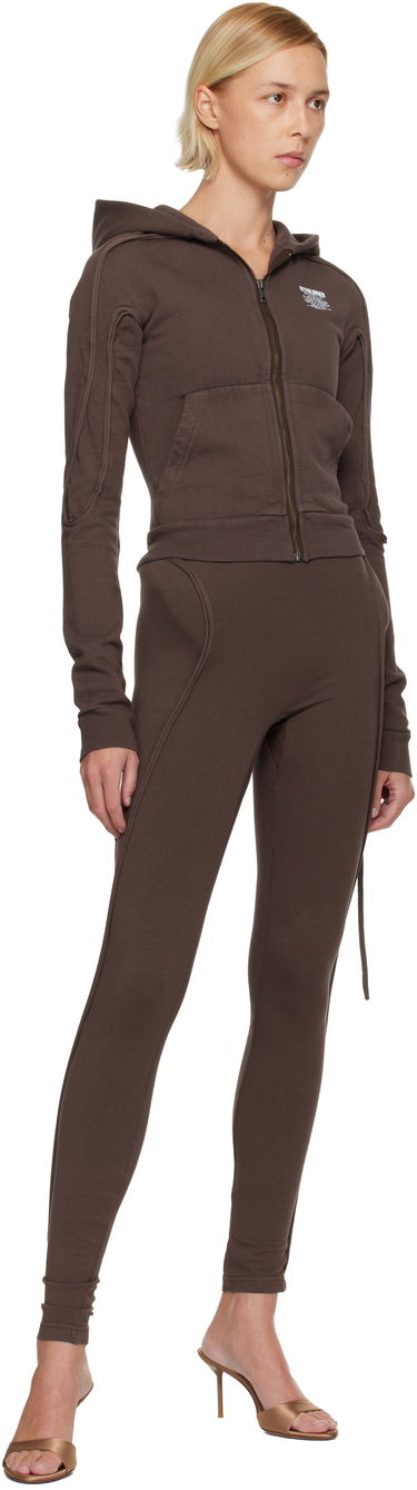 Mikina Ottolinger Ottolinger Fitted Zip Hoodie Hnedá | 115-602415-02, 3