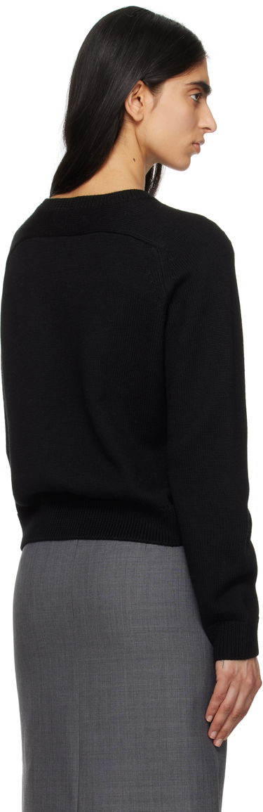 Sveter Marc Jacobs Marc Jacobs Knit Logo Sweater with Gem Embellishments Čierna | 2S5RTP001K26, 2
