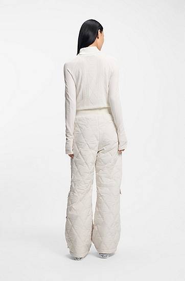 Cargo nohavice BOSS Ski Quilted Water-Repellent Cargo Trousers Biela | 50544382, 1