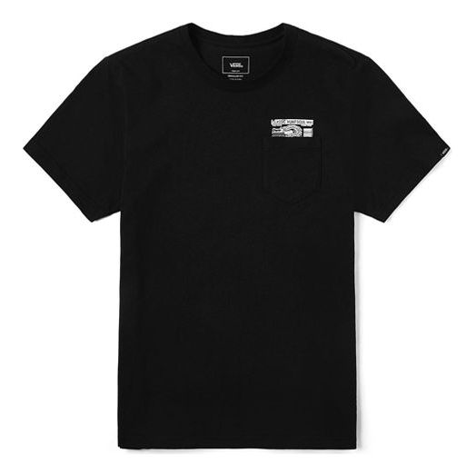 Tričko Vans Artist Printed Round Neck Tee Čierna | VN0A4P5FBLK