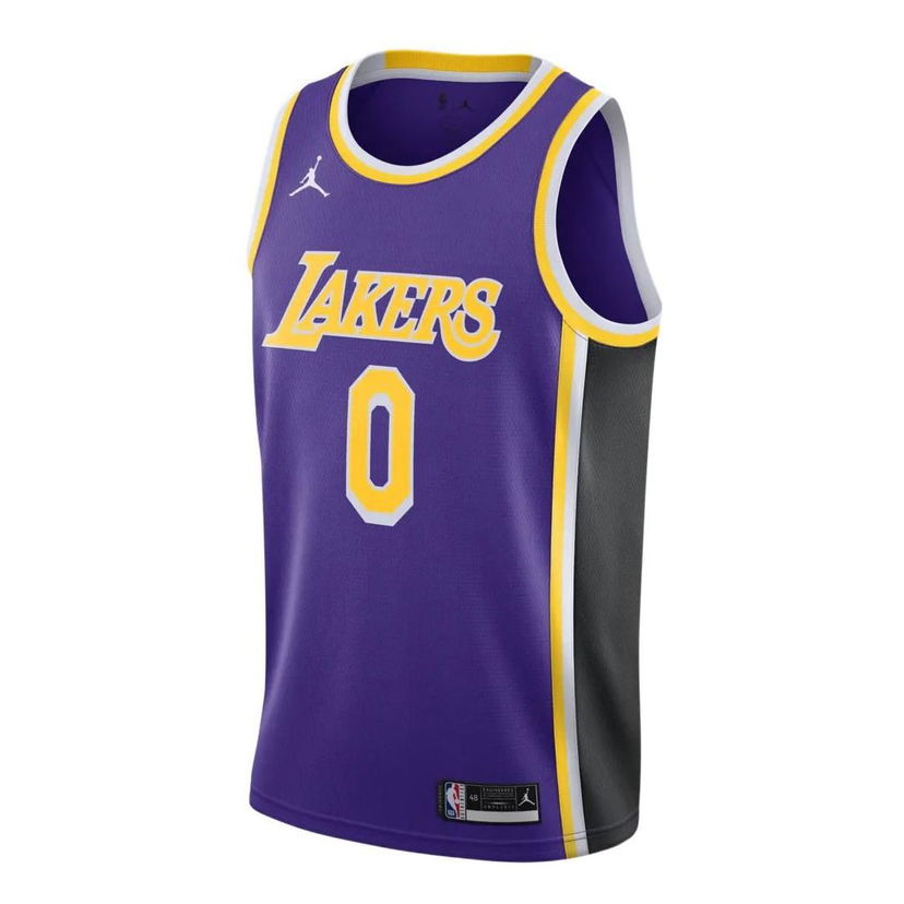 Dres Jordan Jordan NBA Lakers Kuzma 0 Retro Basketball Jersey Fialová | CV9481-506