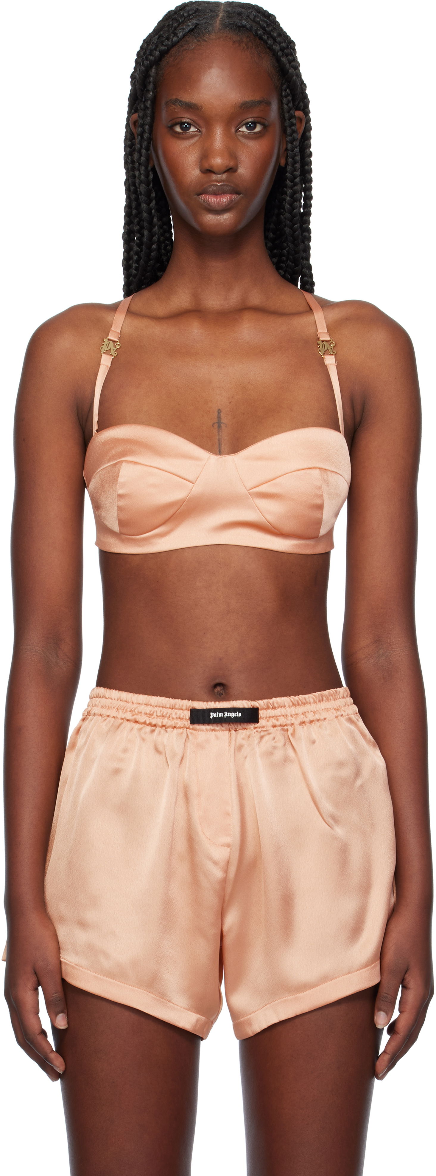 Podprsenka Palm Angels Balconette Bra Ružová | PWUB014F24FAB0023434, 0