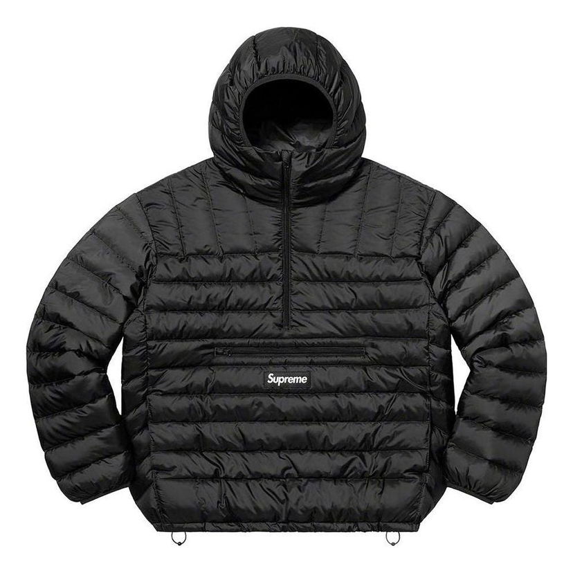 Prešívaná bunda Supreme Hooded Down Pullover Čierna | SUP-FW22-170