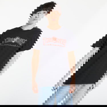 Tričko Thrasher Thrasher x Spitfire Big Head Outline T-Shirt Čierna | 145830, 0