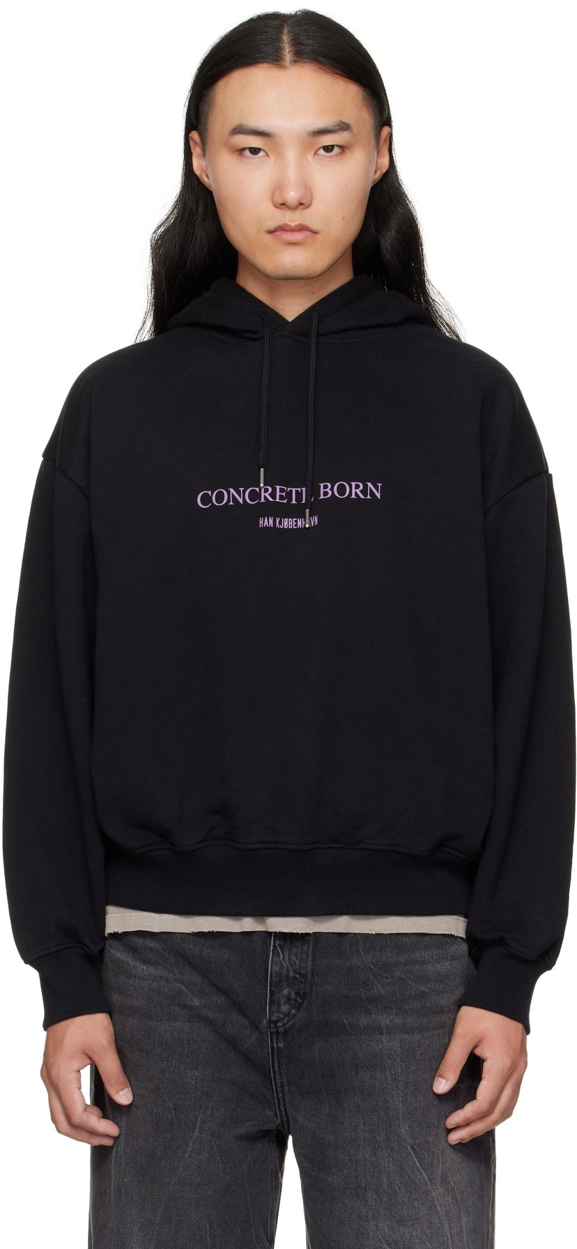 Mikina Han Kjøbenhavn Han Kjobenhavn Logo Oversized Hoodie Čierna | M-134727