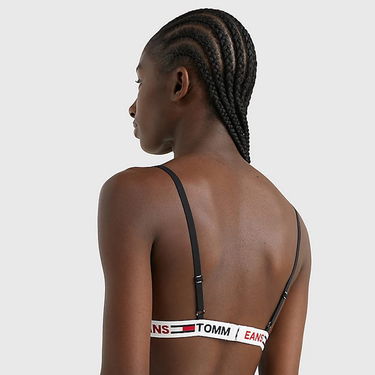 Podprsenka Tommy Hilfiger Unlined Lace Triangle Bra Čierna | UW0UW03829 BDS, 4