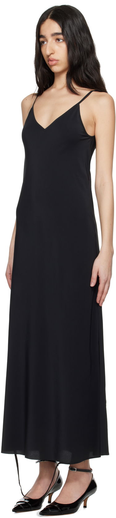 Šaty Maison Margiela MM6 Maison Margiela Silk Maxi Slip Dress Čierna | S62DG0047 M35441, 3
