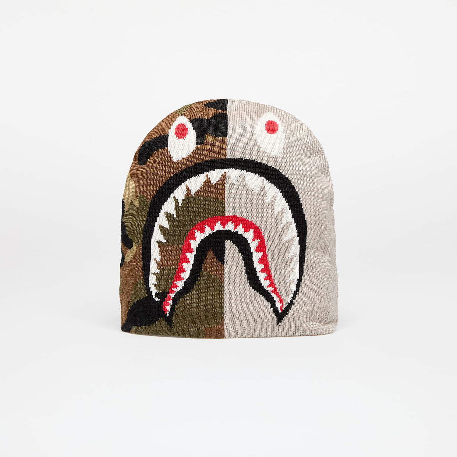 Kulicha BAPE Shark Knit Hat Béžová | 001HTK701006M GRA, 0