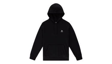 Mikina Converse Embroidered Star Chevron French Terry Pullover Hoodie Čierna | 10020343-A01, 0