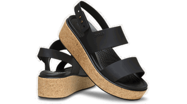 Tenisky a topánky Crocs Brooklyn Cork Low Wedge Sandals Čierna | 211144-060, 1