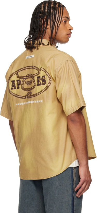 Košeľa AAPE by A Bathing Ape AAPE by A Bathing Ape Short Sleeve Shirt Béžová | AAPSRM8523XXNBGL, 2