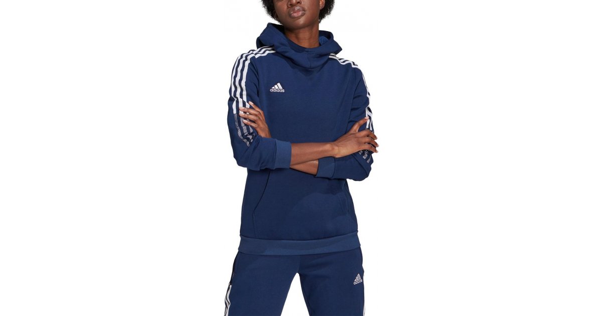 Mikina adidas Originals Hoodie Tiro 21 Navy | gk9678, 1