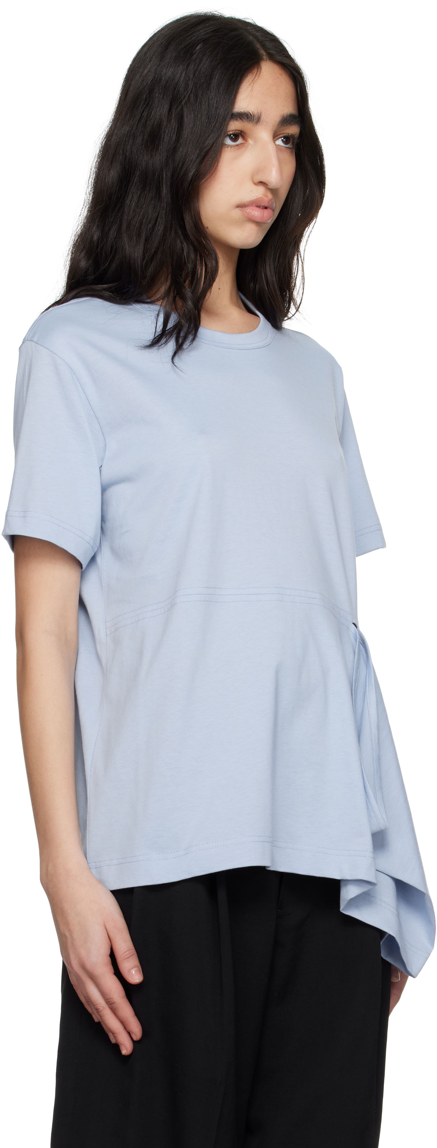 Tričko Comme des Garçons Comme des Garçons Shirt Open Loop T-Shirt Modrá | FO-T022-051, 1