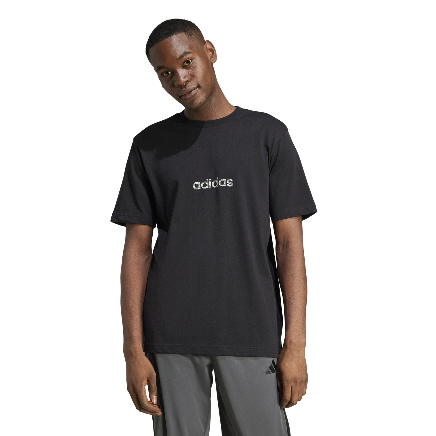 Tričko adidas Performance Camo Linear Logo T-Shirt Čierna | JN1403, 0
