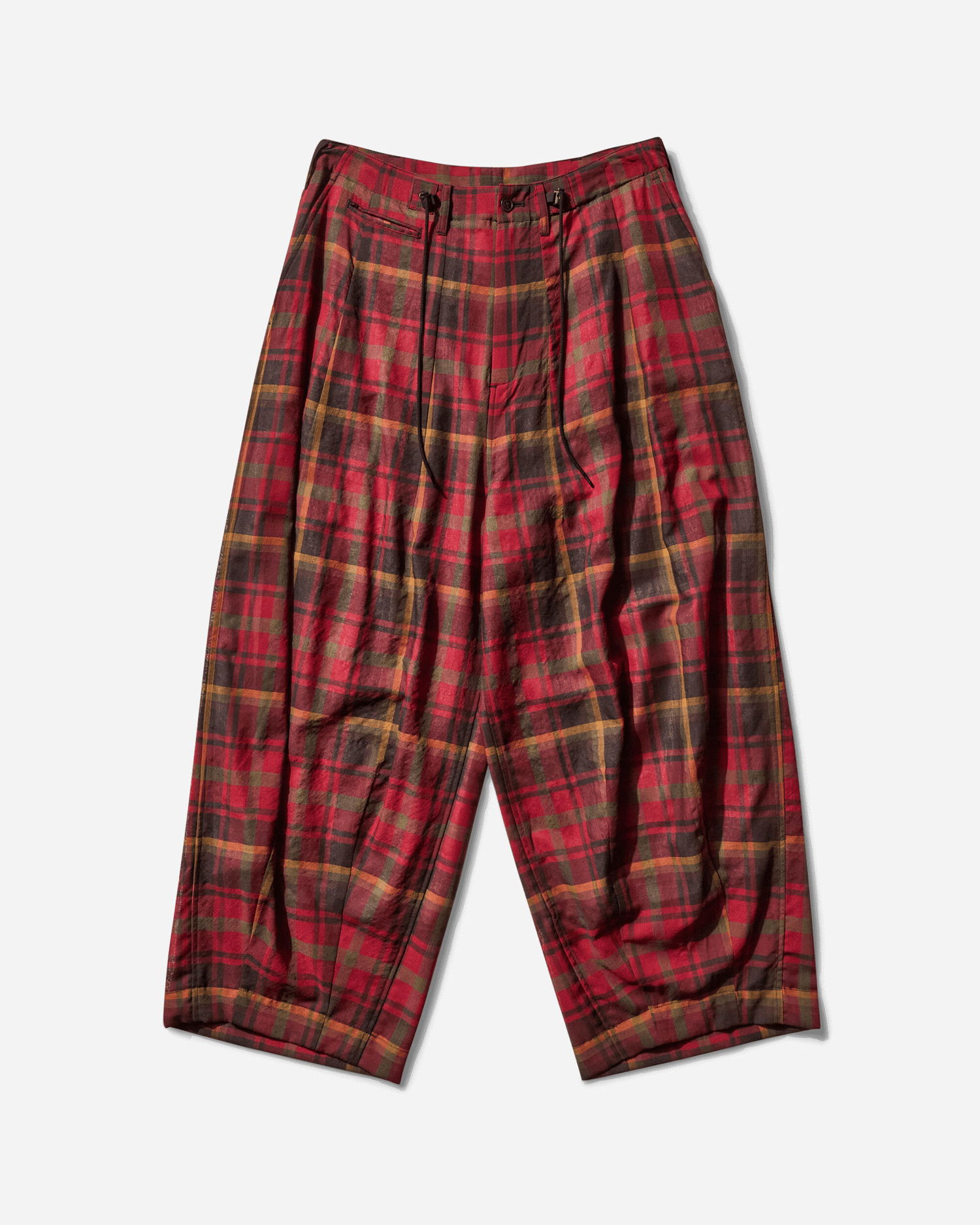 Nohavice Needles HD Military Plaid Pants Červená | QV097 A, 1