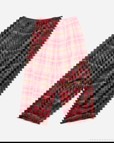 Nohavice Needles HD Military Plaid Pants Červená | QV097 A, 1