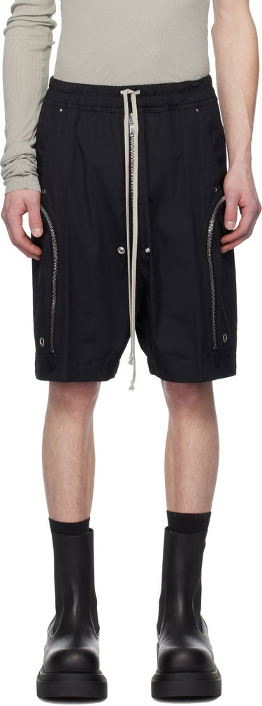 Šortky Rick Owens Rick Owens Hollywood Heavy Bauhaus Bela Shorts Čierna | RU01E5392 TE, 0