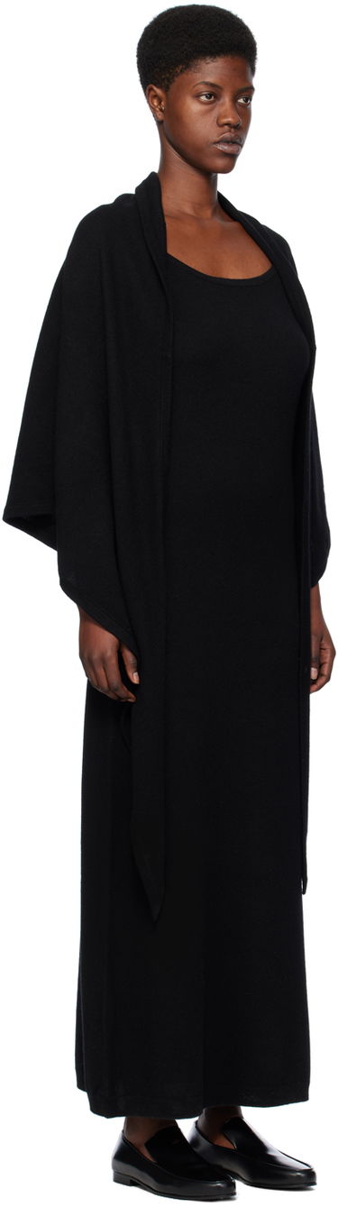 Šaty TOTEME TOTEME Shawl Maxi Dress Čierna | 241-WRD1072-YA0016, 4