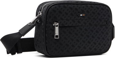 Taška cez rameno BOSS Embossed Geometric Pattern Crossbody Bag Čierna | 50548071, 1
