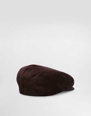 Šiltovka Dolce & Gabbana Dolce & Gabbana Velvet Flat Cap Hnedá | GH587AFUVJFR5515, 1