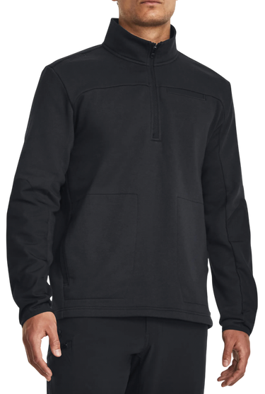 Mikina Under Armour Tac Rival Job Quarter-Zip Pullover Čierna | 1379203-001, 0