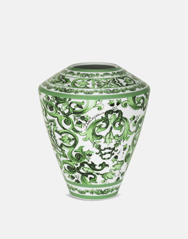 Home decor Dolce & Gabbana Dolce & Gabbana Large Amphora Porcelain Vase Zelené | TCC198TCAMZUV011, 1