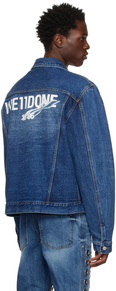 Bunda We11done We11done Faded Denim Jacket Modrá | WD-DJ3-22-318-U-BL, 2