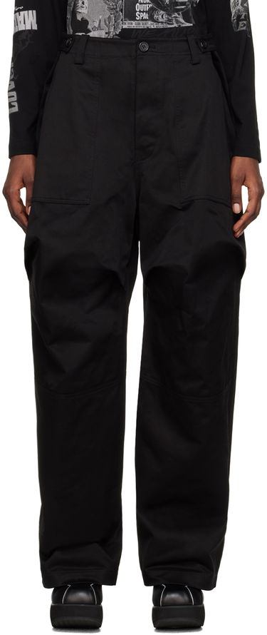 Cargo nohavice We11done We11done Paneled Trousers Čierna | WD-PT1-23-238-W-BK, 0