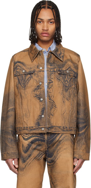 Bunda Camper Distorted Print Denim Jacket Rôznofarebný | AU00005-010, 0