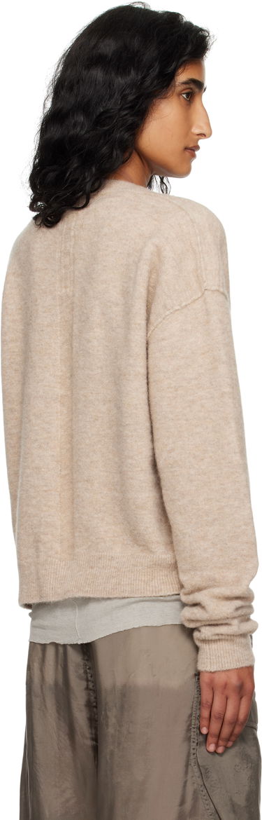 Sveter Rick Owens Rick Owens Tommy V-Neck Sweater Béžová | RP02E4650 KWP, 2