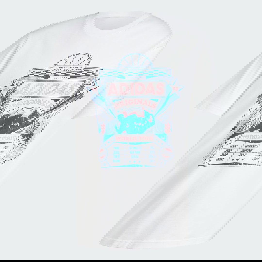 Tričko adidas Performance Graphic T-Shirt Biela | IX6753, 1