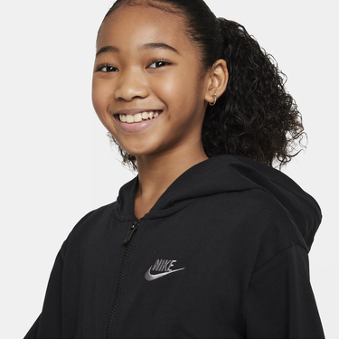 Mikina Nike Sportswear Full-Zip Hoodie Čierna | FN8595-010, 2
