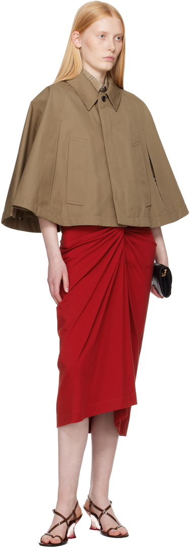 Bunda Burberry Burberry Capelet Jacket Béžová | 8110706, 4